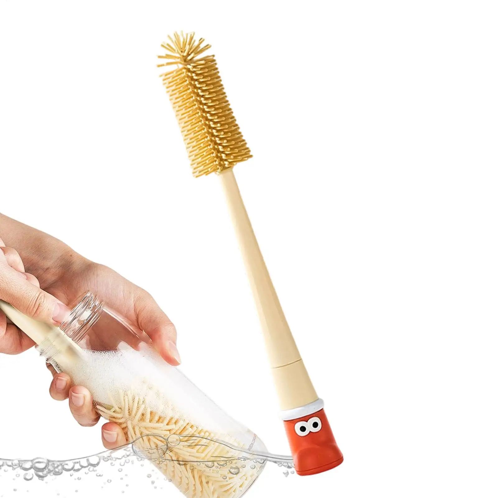 

Щетка для бутылок с водой 5-в-1 Многофункциональные кухонные чашки Скруббер Инструменты Щетка для бутылок с длинной ручкой Очиститель для чашек Для соковыжималок Крышки