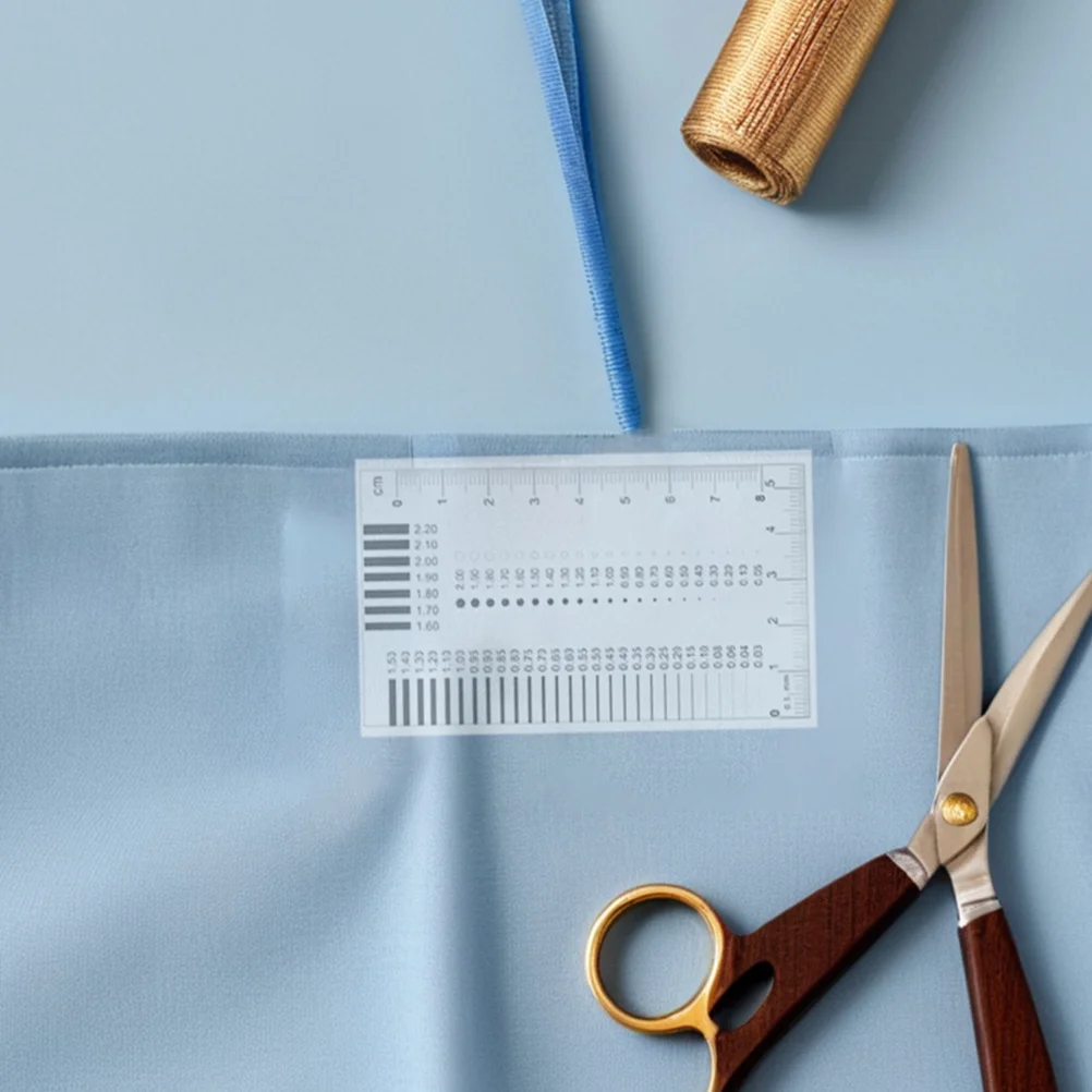 

4 pcs Flaw Detection Ruler High Precision Transparent Crack Width Measurement Tool For Line Diameter Defects Quality Assessment