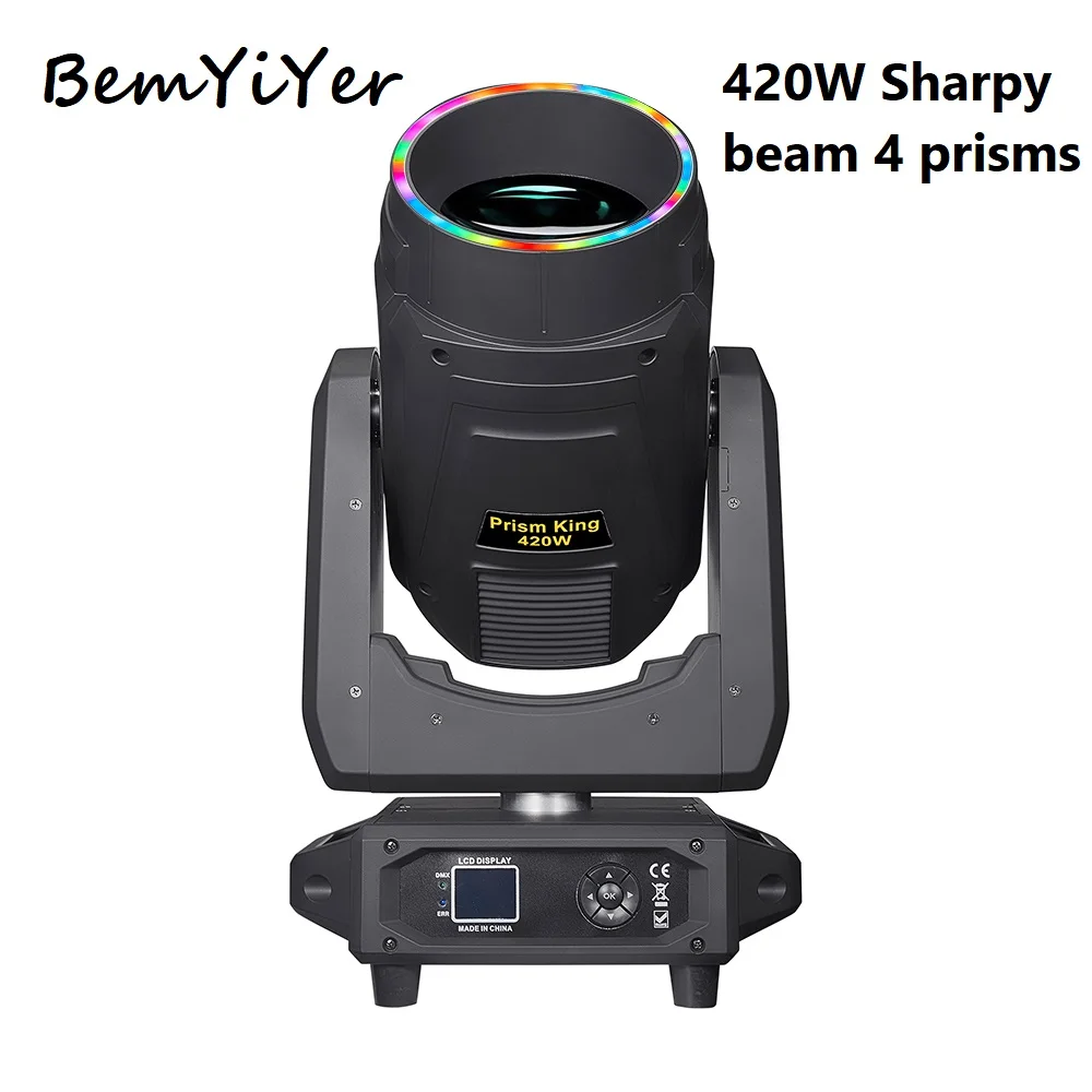 

Светодиодный прожектор BemYiYer 420w Sharpy Beam с DMX-управлением для сцены, театра, дискотек, вечеринок, ночных клубов, 4 призмы, световые эффекты Kingt.