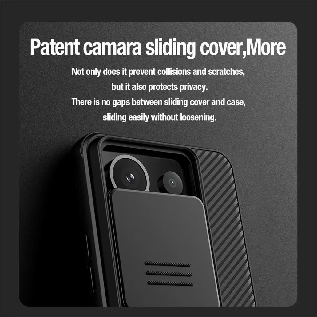 For Xiaomi POCO X6 5G Case Original NILLKIN CamShield Pro Slide Camera Lens Privacy Protection Luxury Back Cover For POCO X6 5G