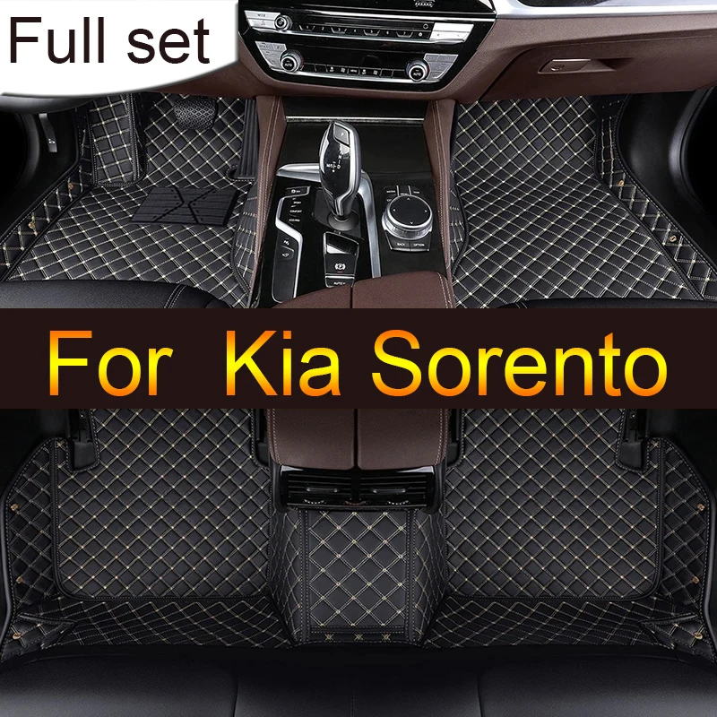 Car Floor Mats For Kia Sorento（Five Seats）2013 2014 Customauto Foot Pads Automobile Carpet Cover interior accessories