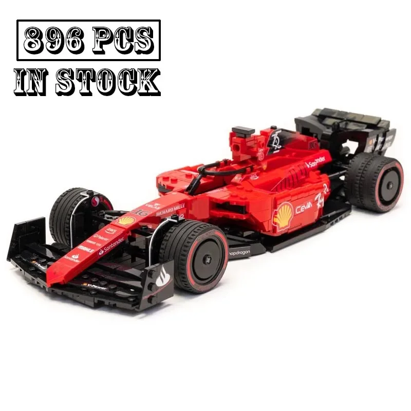 

New MOC-143121 F1-75 Team Stake 1:15 scale Formula 1 Race Car Model Buiding Kit Creators Block Bricks Kids Toys Birthday Gifts