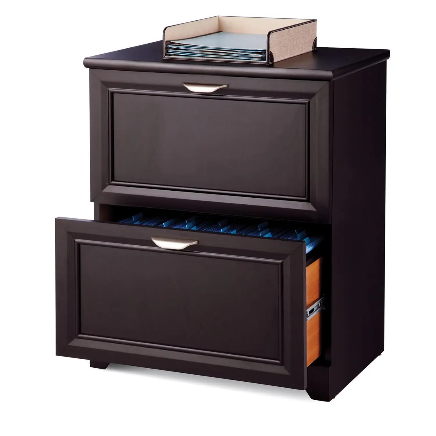 2-Drawer Lateral File Cabinet Wood Office Storage 23.5"W x 16.6"D, Customized