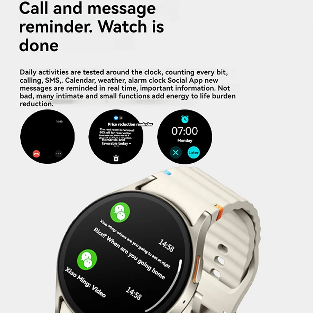 NFC Smart Watches Outdoor Sports Man Blue Tooth Call Smartwatch Waterproof Voice Assistant 24H Heart Rate Health Music Watch 7