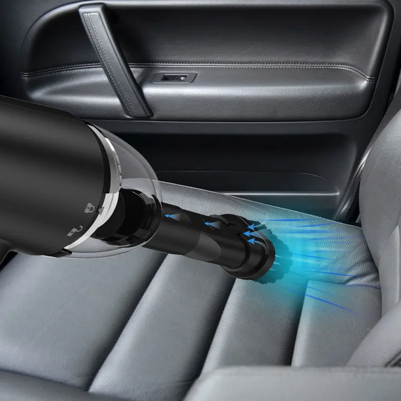 Портативный пылесос для дома и автомобиля с батарейным питанием, автомобильный пылесос для удаления пыли, выдув и всасывание два в одном