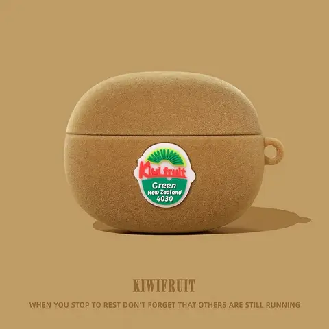 Silikonowe etui na słuchawki z motywem kiwi, akcesoria, pokrowiec na Airpods 1 2 3 4 Pro Pro 2