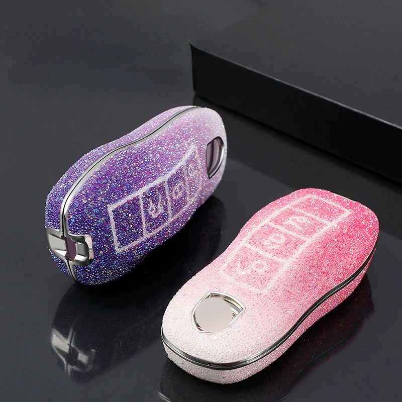 

1 PCS Car Smart Remote Key Case Fob Covers Set Shell For Porsche Panamera Spyder Carrera Macan Boxster Cayman Cayenne 911 981