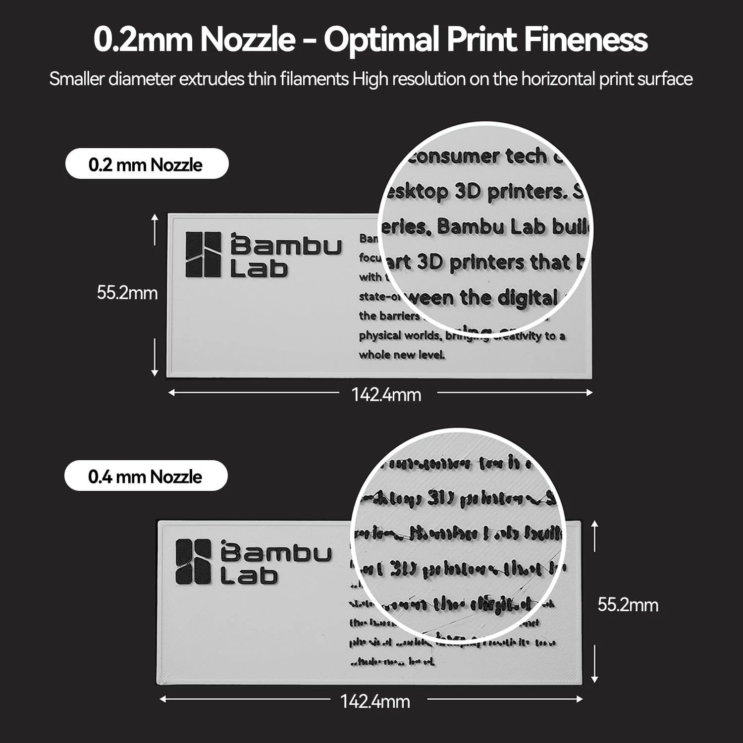 100% Original Bambu Lab Edelstahl-Hotend-Düse aus gehärtetem Stahl 0,2MM/0,4MM/0,6MM/0,8MM für P2S X2D H2D H2S H2C 3D-Drucker – Detail 1