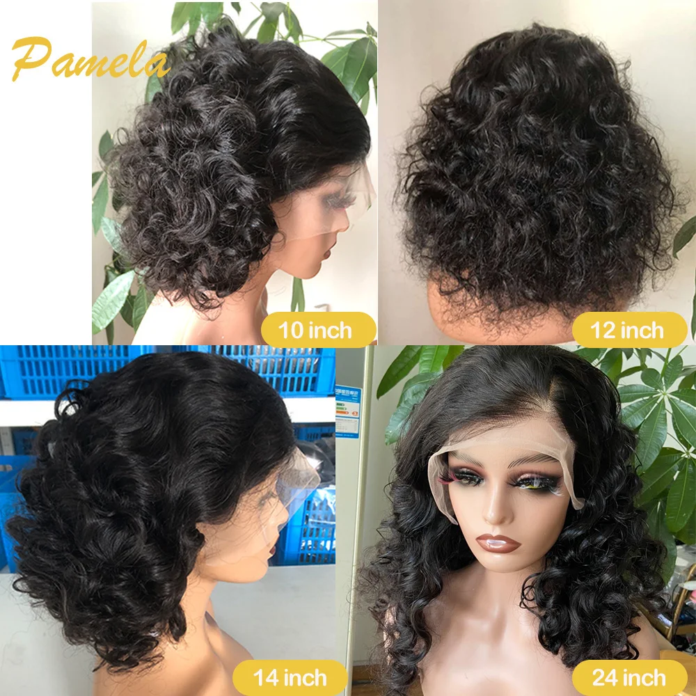 Super Double Drawn 250% Density Wear and Go Glueless Wig Loose Deep Wave 13x4 Lace Transparent Lace Frontal Human Hair Wigs image 3