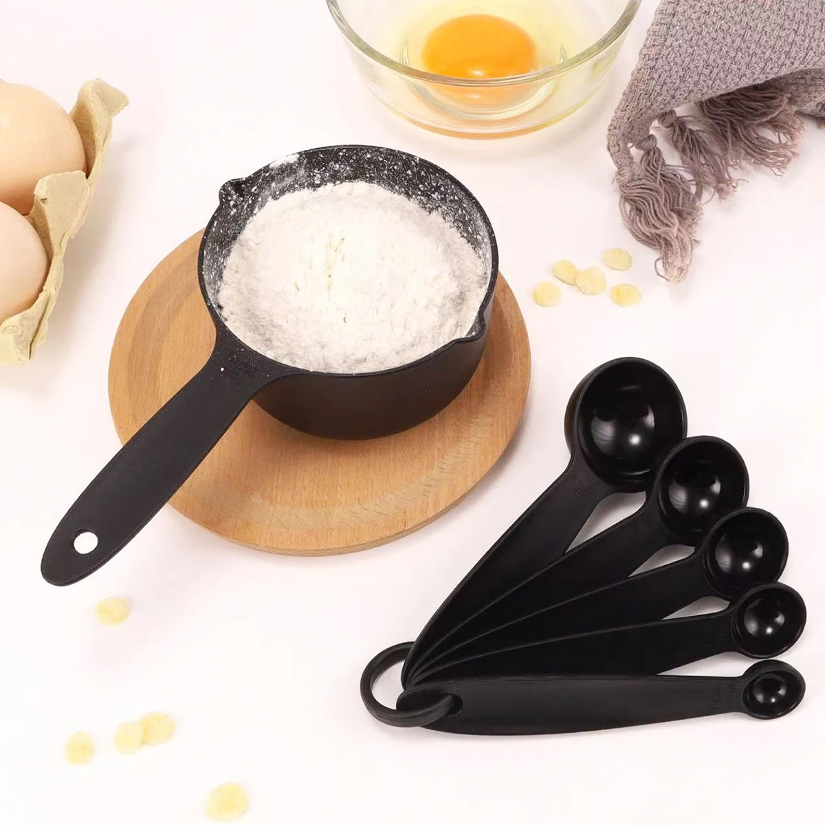 5PCS/10PCS Plastic Eagle Beak Measuring Cup Set with Graduated Measuring Spoons for Home Baking Tools