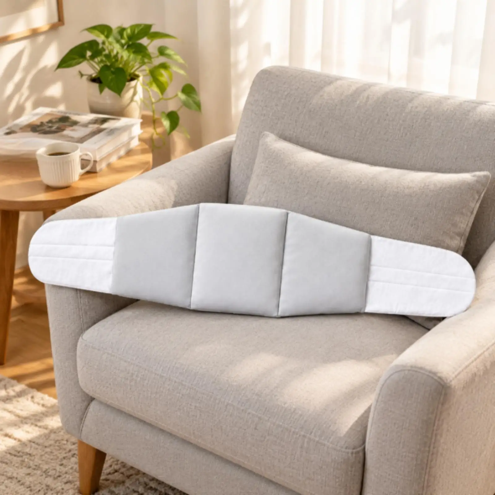 Encircling Waist Support Cushion Versatile Cushion with Hook-and-Loop Closure
