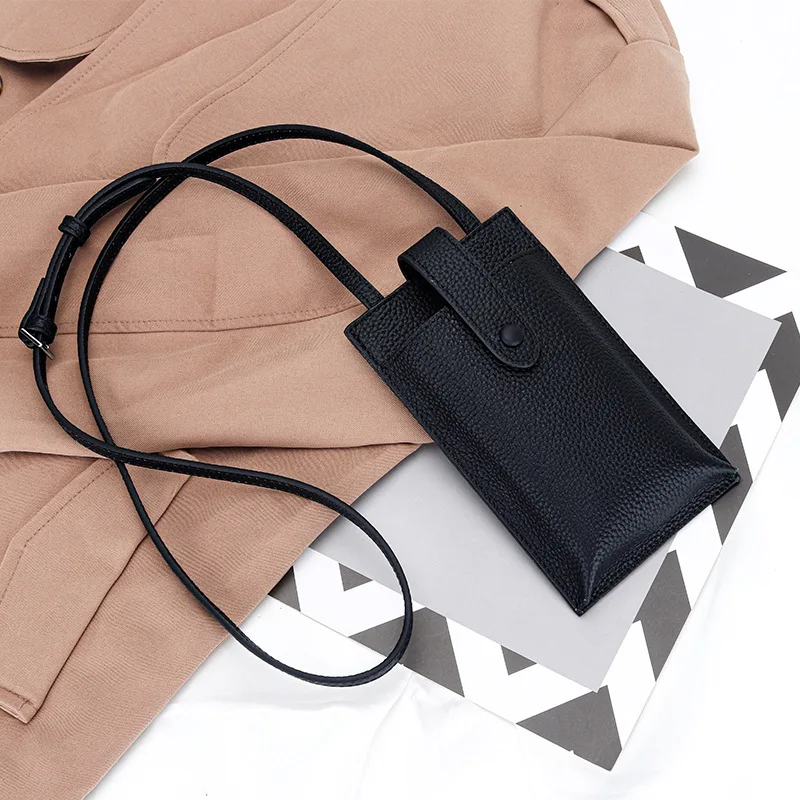 

2025 New Style Genuine Leather Cross-body Phone Bag Women Fashion Mini Shoulder Bags for Ladies Cowhide Female Purses