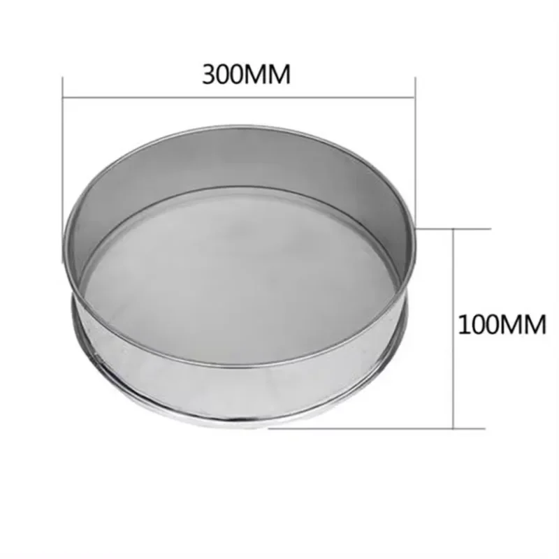 

Diameter 30CM Height 10CM 304 Stainless Steel Sieve For Electric Vibrating Machine Optional Mesh 1PC