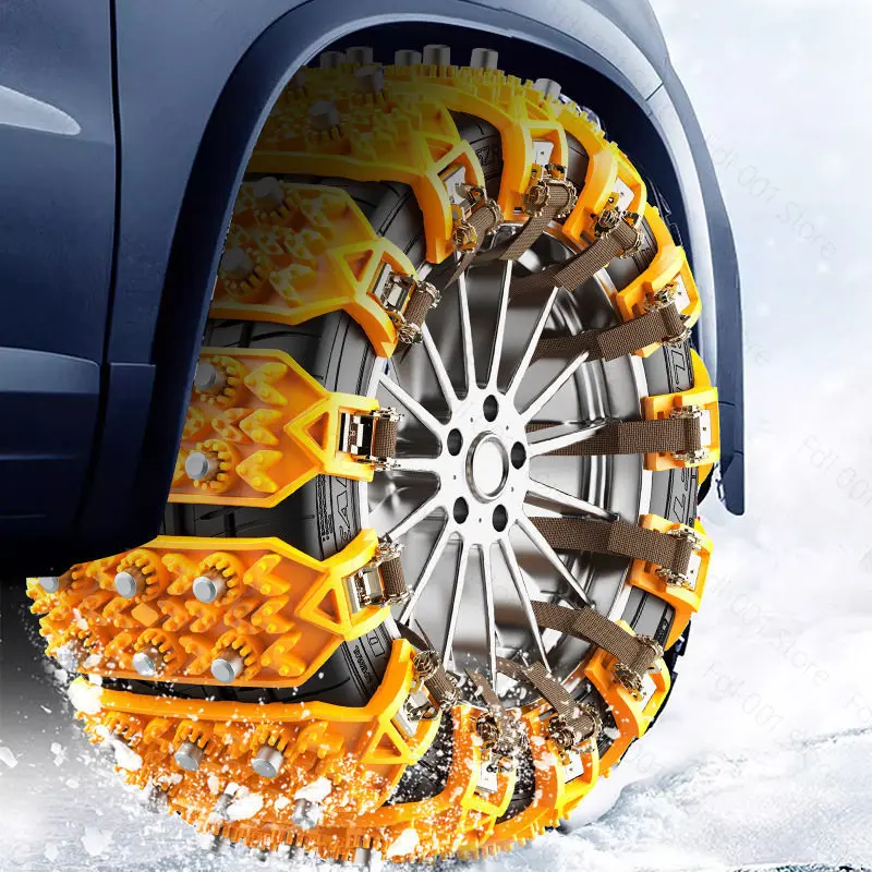 Non-Slip Snow Chains for SUV & Truck – Universal Heavy-Duty Tire Traction Chains, Fast Installation for Winter Roads