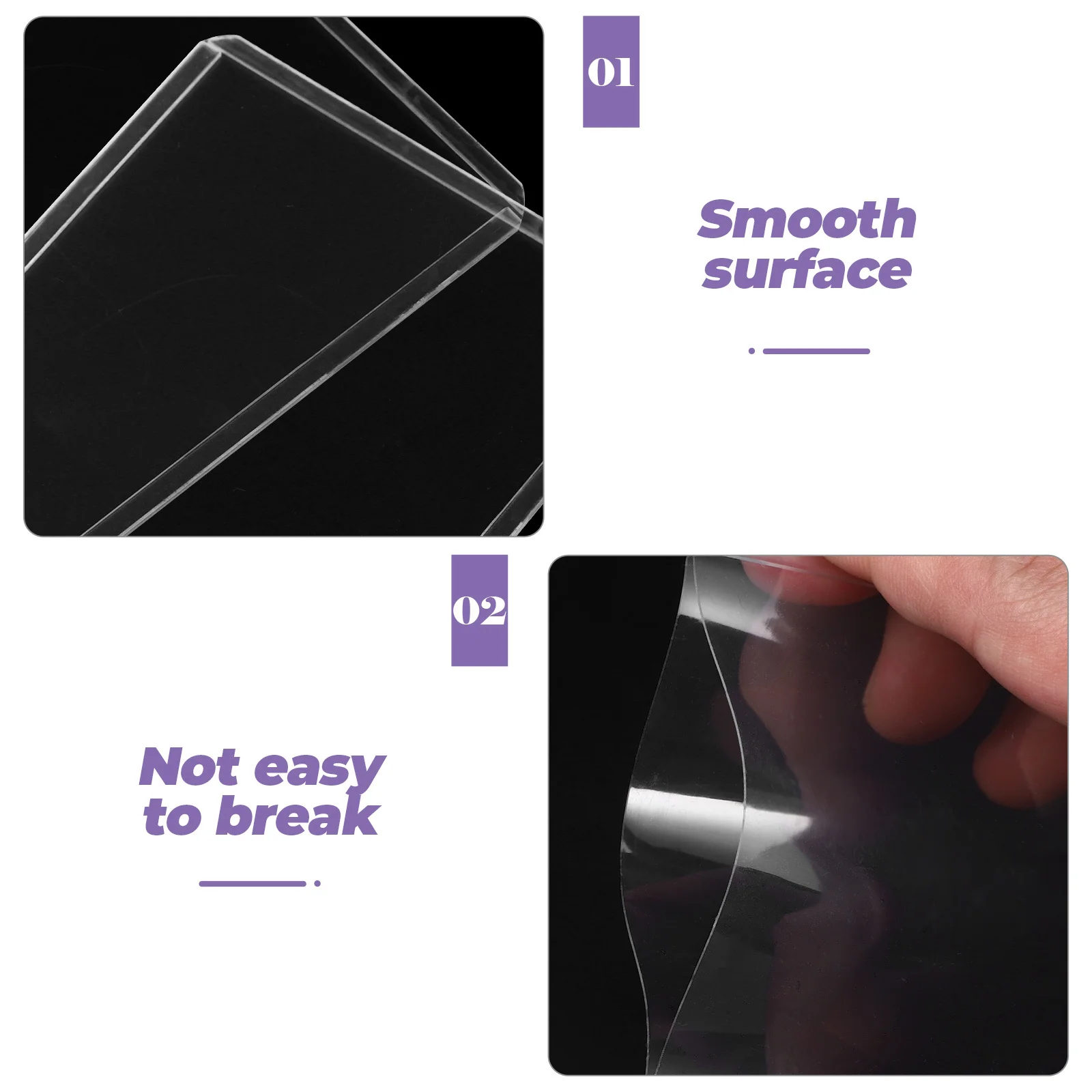 Fundas de plástico para tarjetas, Protector impermeable para tarjetas de juego, cubiertas de almacenamiento fuertes para jugar, protección de tarjetas comerciales, 25 uds.