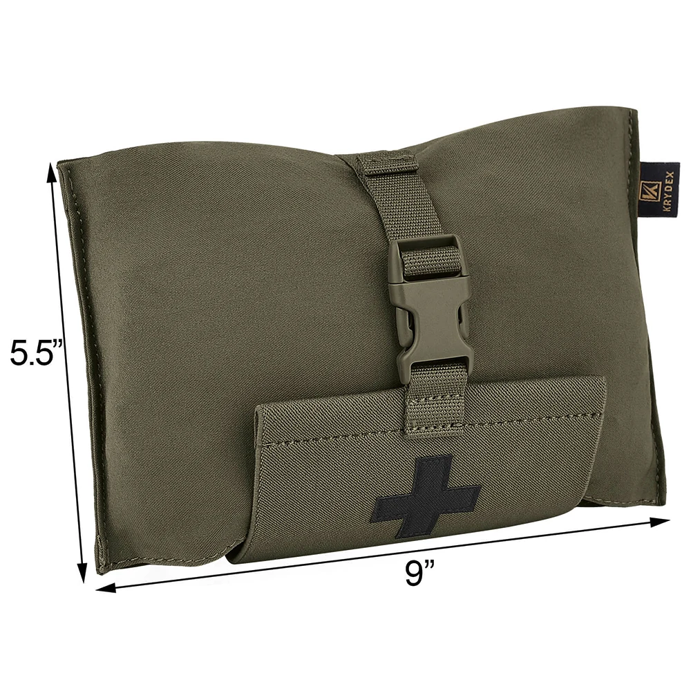 KRYDEX Tactical Stretch Blow Out Medical Pouch Rip Away EMT Pouch MOLLE & Belt IFAK Pouch Outdoor Hunting Accessories