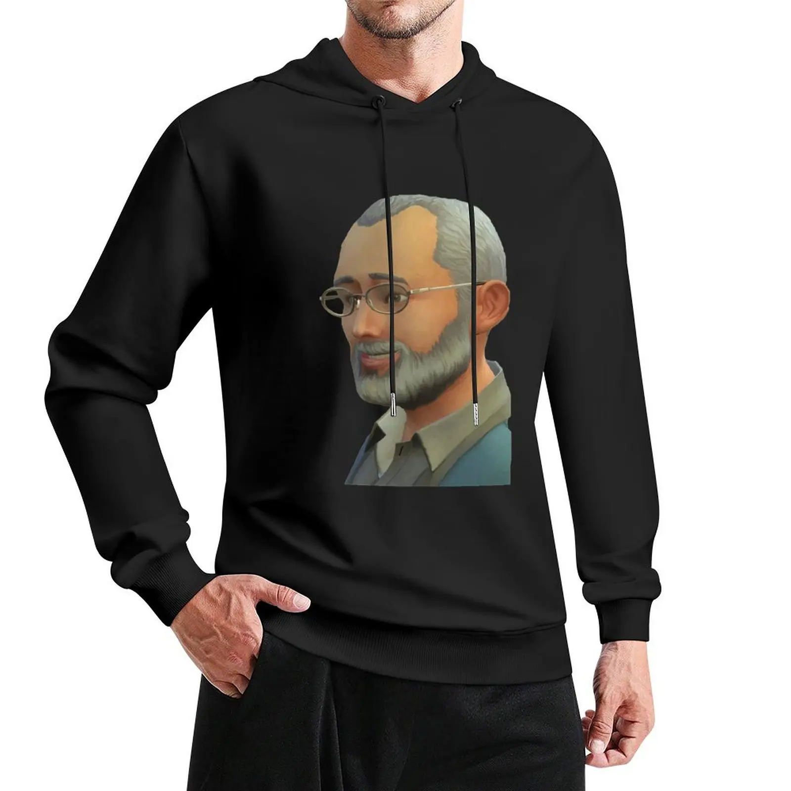 CallMeKevin - Dear Leader Jim Pickens With Black Background Pullover Hoodie mens clothes pullover hoodies