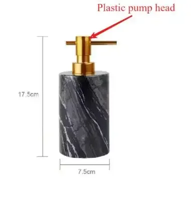 Nordic Marble Lotion Bottle Spot Pattern Bathroom Accessories Supplies Shampoo Liquid Soap Dispenser Wristband Hand Dispenser