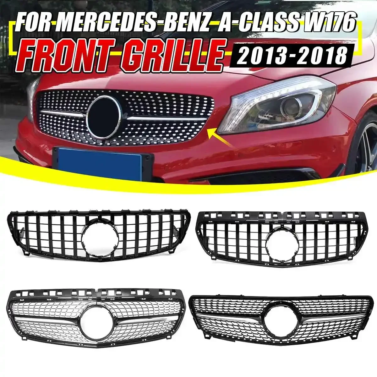 

Передний бампер для Mercedes Benz W176 A Class A200 A250 A45 AMG 2013-2018