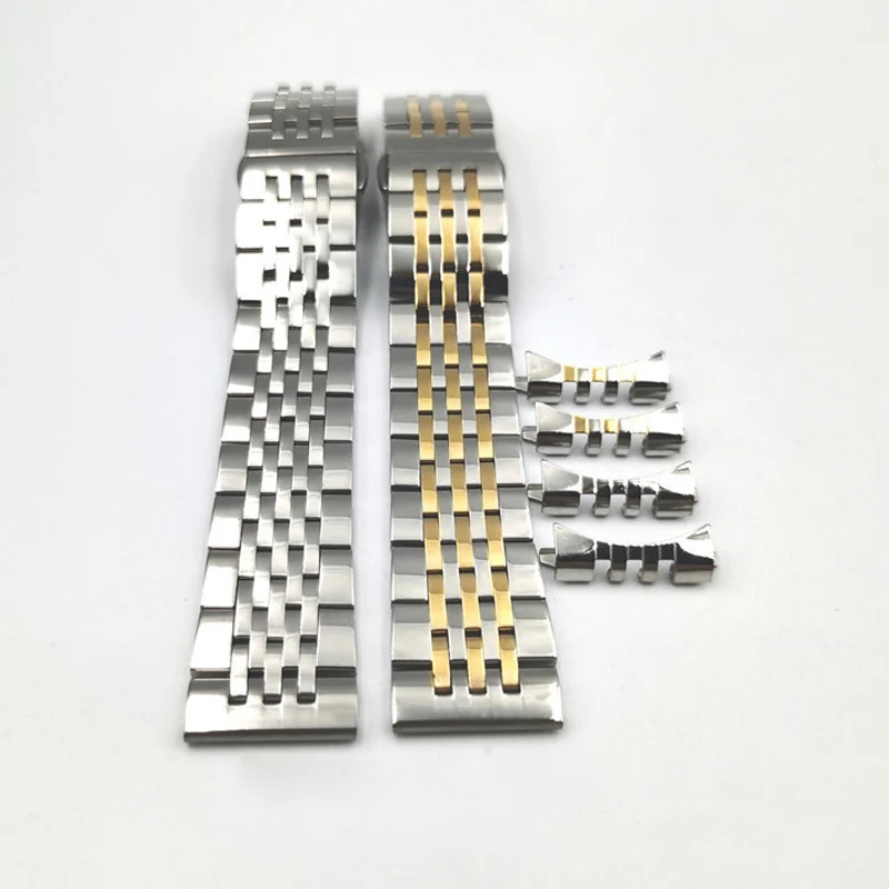 19mm 21mm Stainless Steel Watch band For Tissot 1853 Le Locle T41 male Watch Strap Bracelet female T006 Watchband Curved End