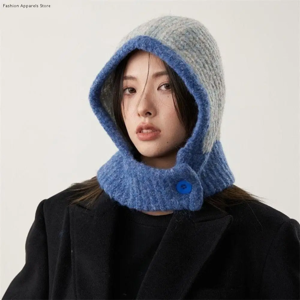 

Fashion Pullover Hat Balaclava Hat Simple Beanie Ear Protection Hat Thickened Winter Cap Winter/Autumn