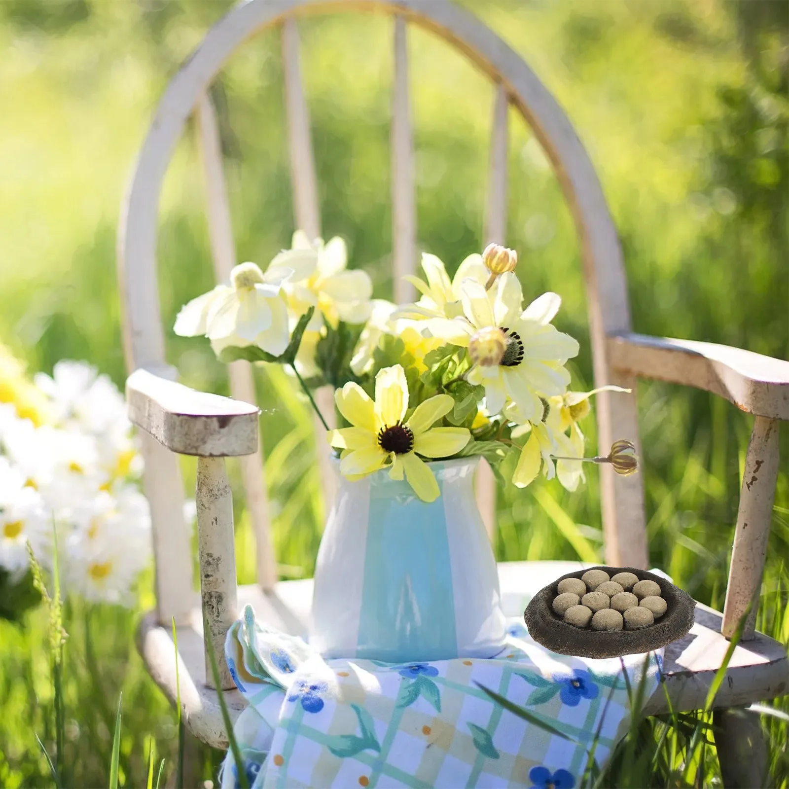 

1Set Simulated Farm Tools Mini Vegetable Statues Sand Table Landscaping Kids Playset Farm Decor Micro Scenery Props