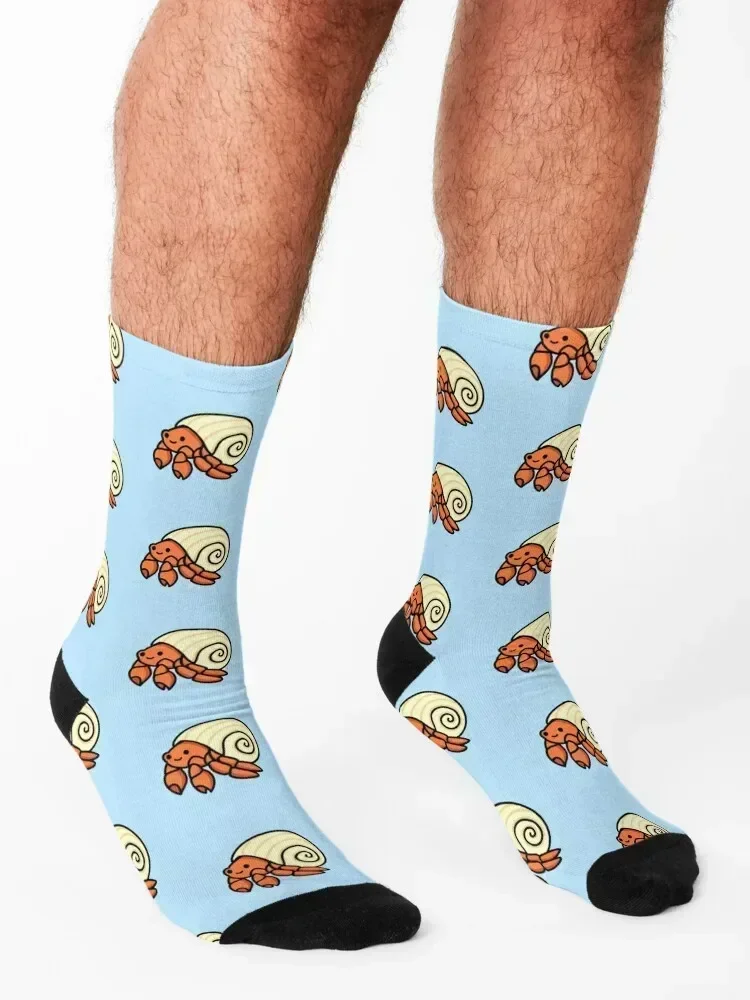 Hermit Crab Socks Rugby designer kawaii japanese fashion Mens Socks Women's