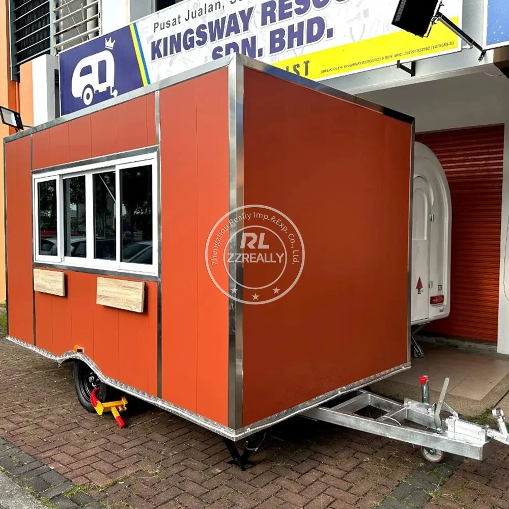 Manufacturer Wholesale Food Cart Kiosk Street Vendor Food Cart Street Food Trailer fully equipped