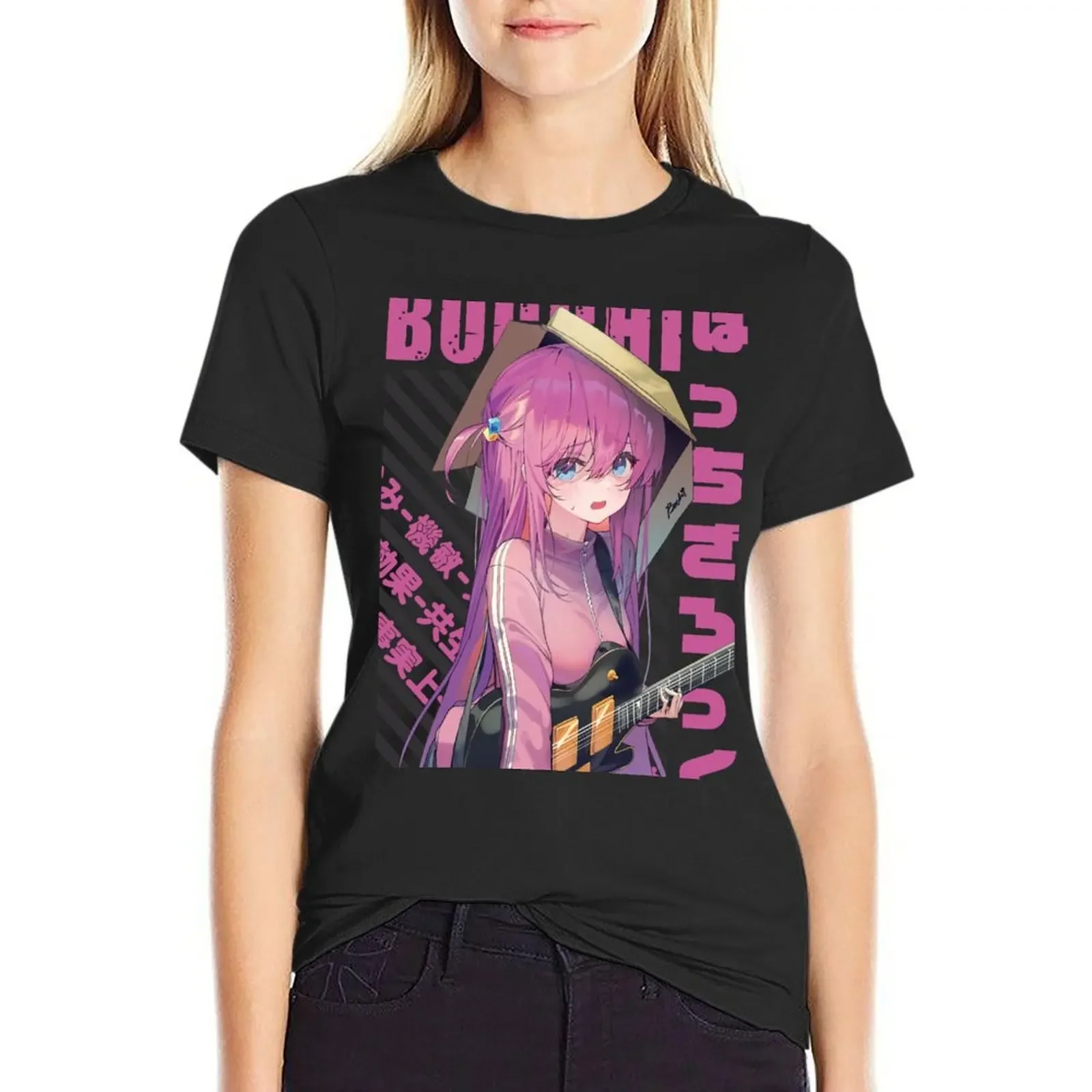 

Bocchi the Rock! - Hitori Gotou T-Shirt anime aesthetic clothes customs workout shirts for Women