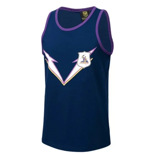 

Melbourne Storm Retro Training Singlet Rugby Jersey size S--3XL (Custom name and number )