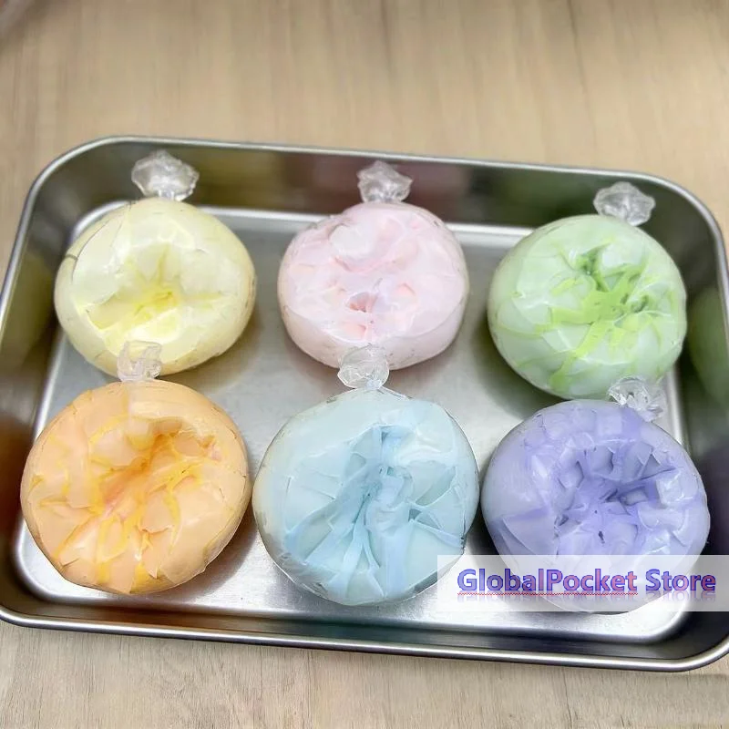 [TG823]1Pcs Cracking Wax Ball Soft Decompression Toys Cantaloupe Chocolate Handmade Ball Anti Stress Sensory Fidget Toy view 4
