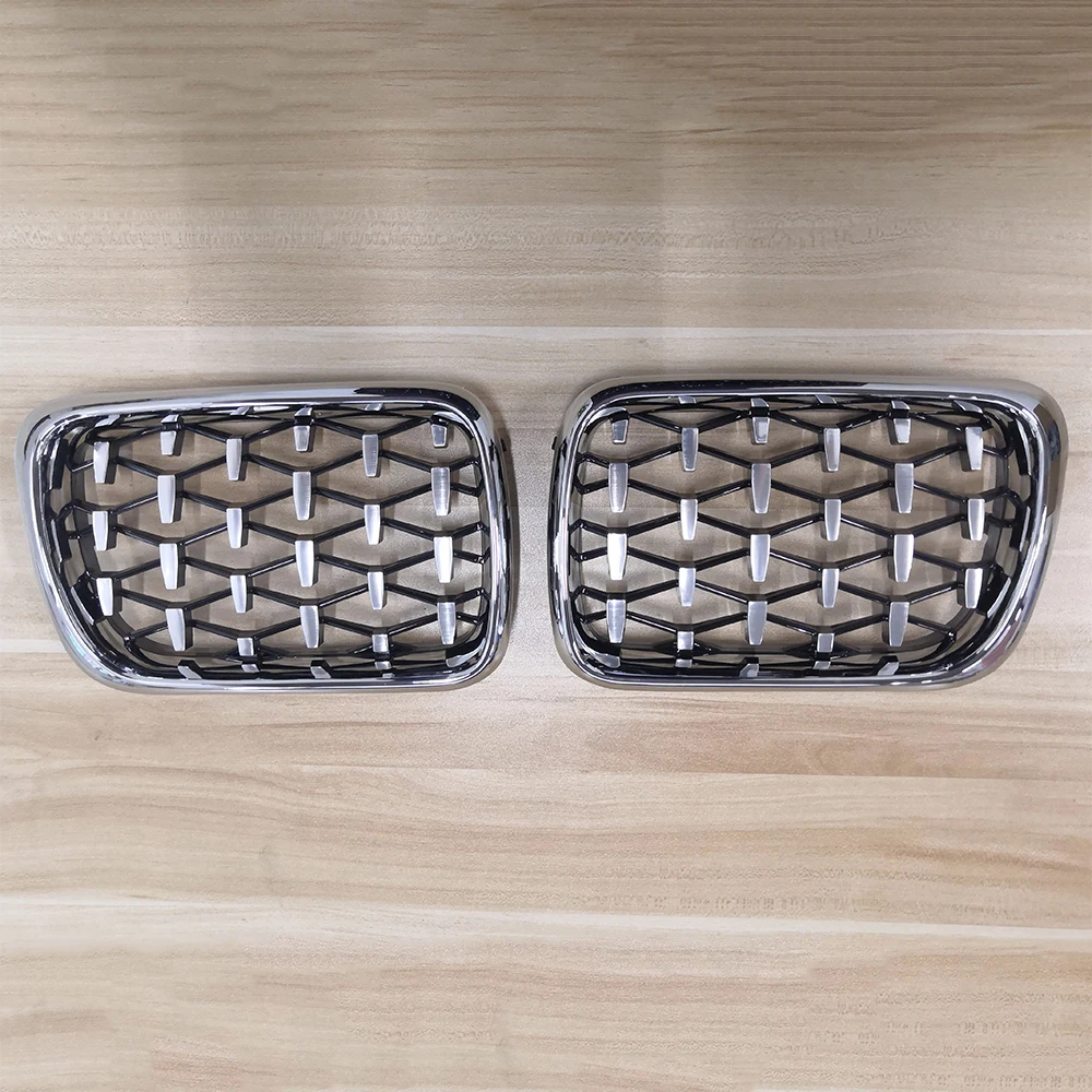 Una coppia Diamond Star Style Grill Car Front rene Grille per BMW E36 serie 3 318I 323I 328I M3 1997-1999 accessori per lo Styling dell'auto