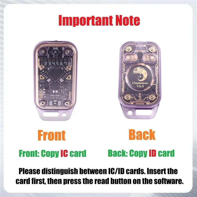[LXYA68Z!] Chameleon V3.0 125Khz 13.56Mhz RFID Smart Chip Reader Writer Reader Emulator ID IC Card Tag Copyer Copier