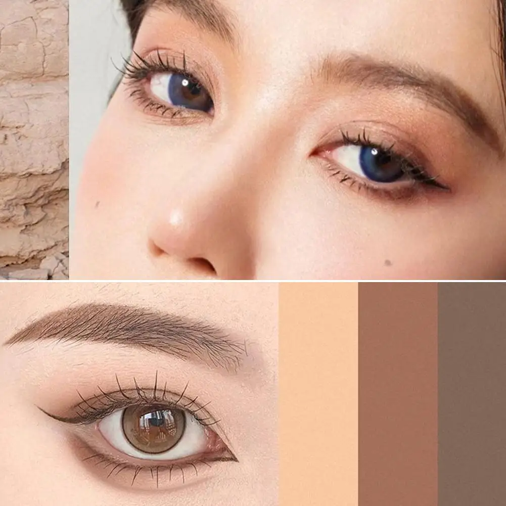 グリッターアイシャドウスティック 3 色輪郭アイシャドウメイクアップアイシャドウクレヨンアイシャドウペンシルアイシマースティック女性用