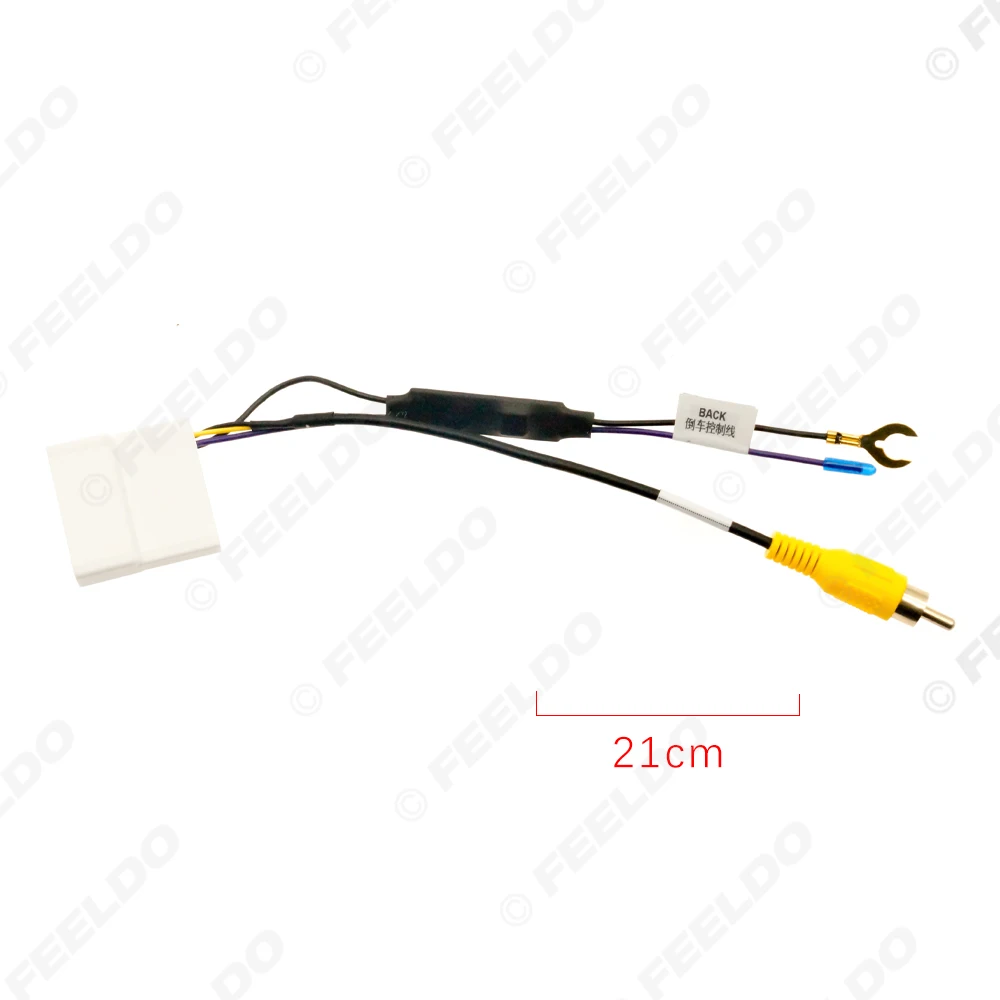FEELDO Auto 24-pin Reverse Camera Output Video Adapter Wiring Cable For Toyota Original Factory Car Camera Video Output #HQ7520 image 3