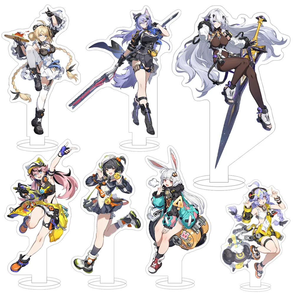 New game ANANTA Alan Mechanika Bansy Dila Taffy Ringo Aileen Lykaia Acrylic stand anime Toy desk ornament holiday gift