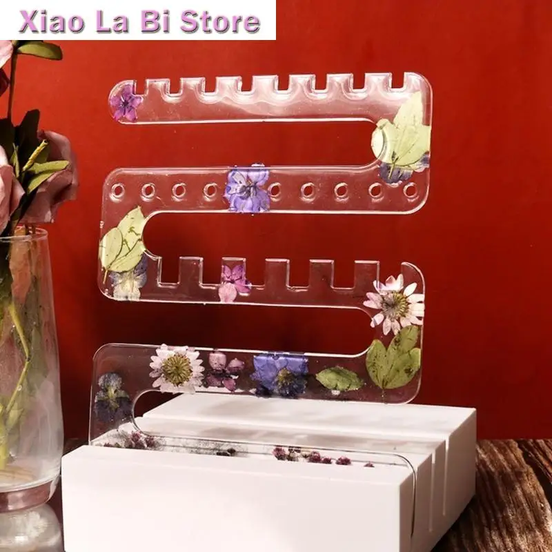 

XXFD Jewelry Resin Molds with Base Mold Epoxy Earring Display Holder Mold Earring Hanger Mold Casting for DIY Craft