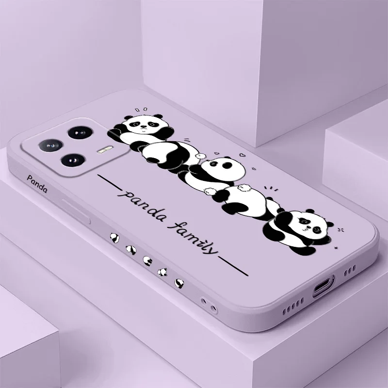 Frantic الباندا جراب هاتف ل Xiaomi Mi 15 14 14T 13 13T 12 12X 12T 12S 11 11T 10 10T 9 9T Pro Lite غطاء سيليكون سائل #1