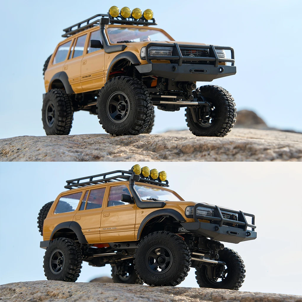 1/18 FMS FCX18 LC80 coche de escalada coche de Control remoto 2,4 Ghz 4WD simulación eléctrica todoterreno modelo de coche Control de dirección definitivo