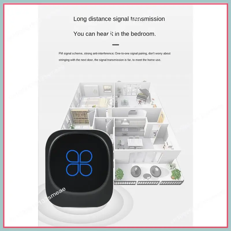 N94R Waterproof Smart Doorbell Wireless Doorbell IP68 Home Door Bell Intelligent 38 Songs 4-Level Volume Control