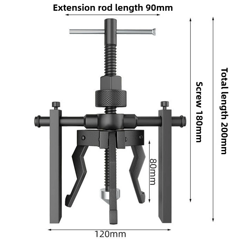 

Professional Repair Tool Car Inner Bearing Puller Labor Saving Practical Gear Puller Disassemble Mechanical Vehicle Removal Tool