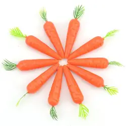 10pcs Mini Carrot Simulation Carrot Foam Fruits and Vegetables Easter Decoration Gift Home Praty Decor