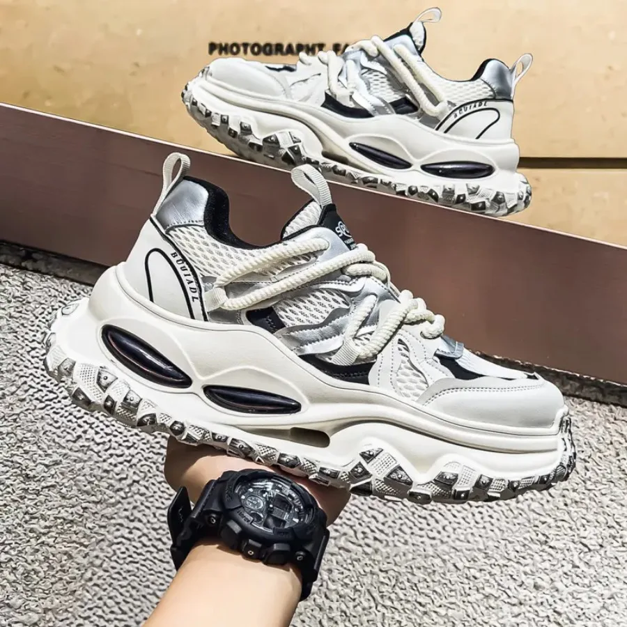 

Summer New Thick-Soled Mesh Breathable Casual Shoes for Men