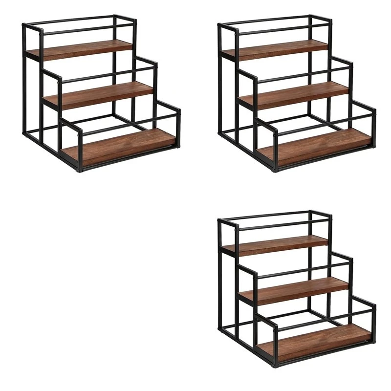 BMBY-3X Coffee Syrup Rack 3-Storey Storage Rack Wine Rack Wine Rack Kitchen Seasoning
