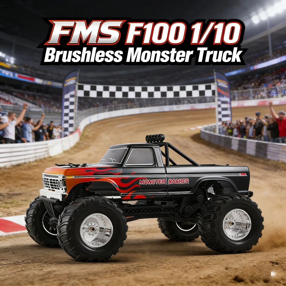 

FMS F100 1/10 Brushless Rear Wheel Drive RC Electric Remote Control Model Car Monster Truck Adult Toy Surprise Gift