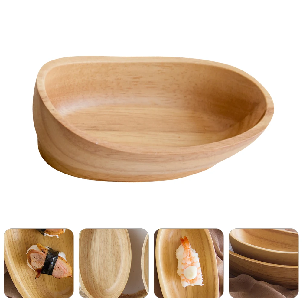 

Boat Shaped Sushi Plate Platters Tray Sashimi Display Snack Food Snacks Desserts Serving Board