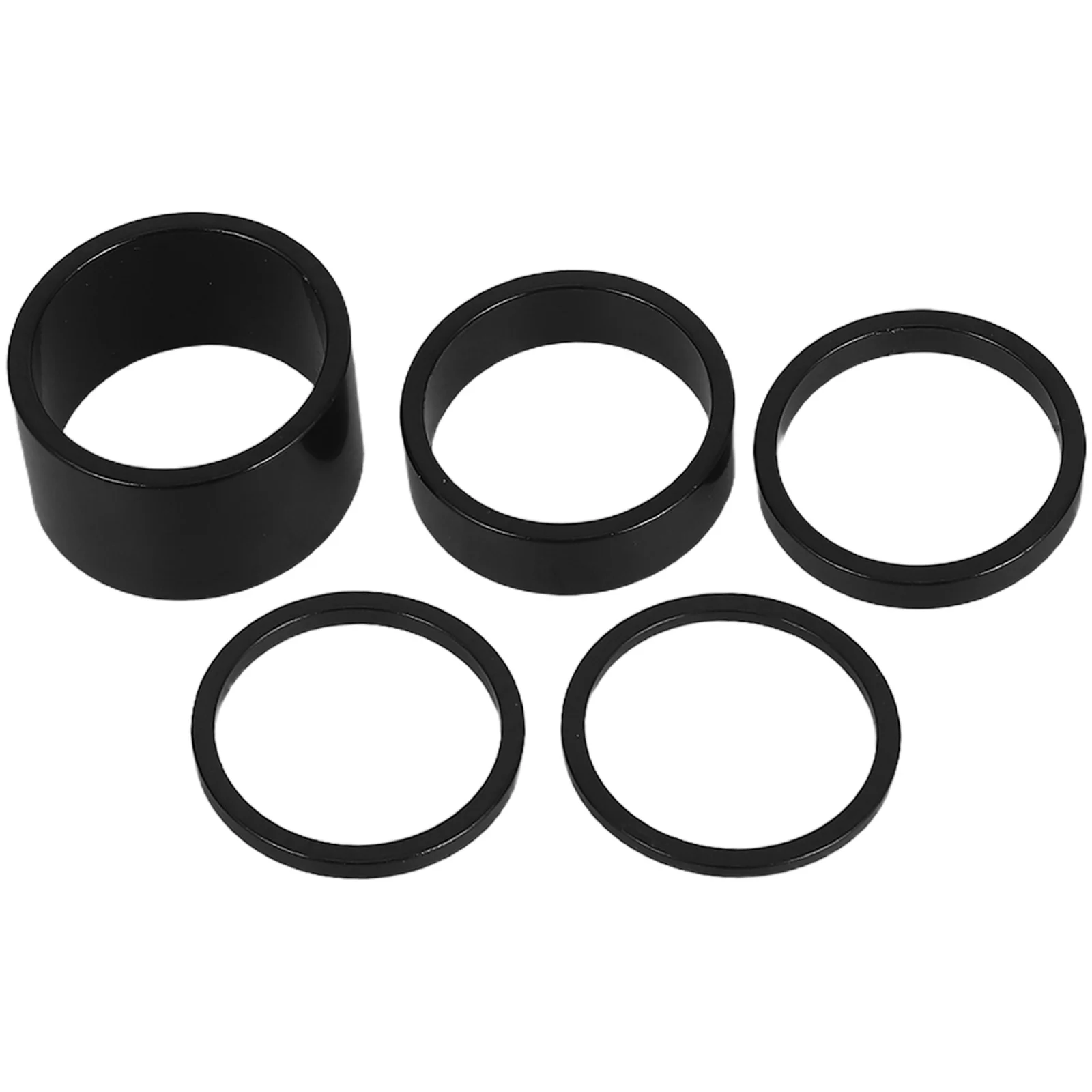 

25pcs Mountain Bike Stem Spacers Aluminum Alloy Front Fork Headset Spacer Kit For Road Cycling Threadless Bike Handlebar