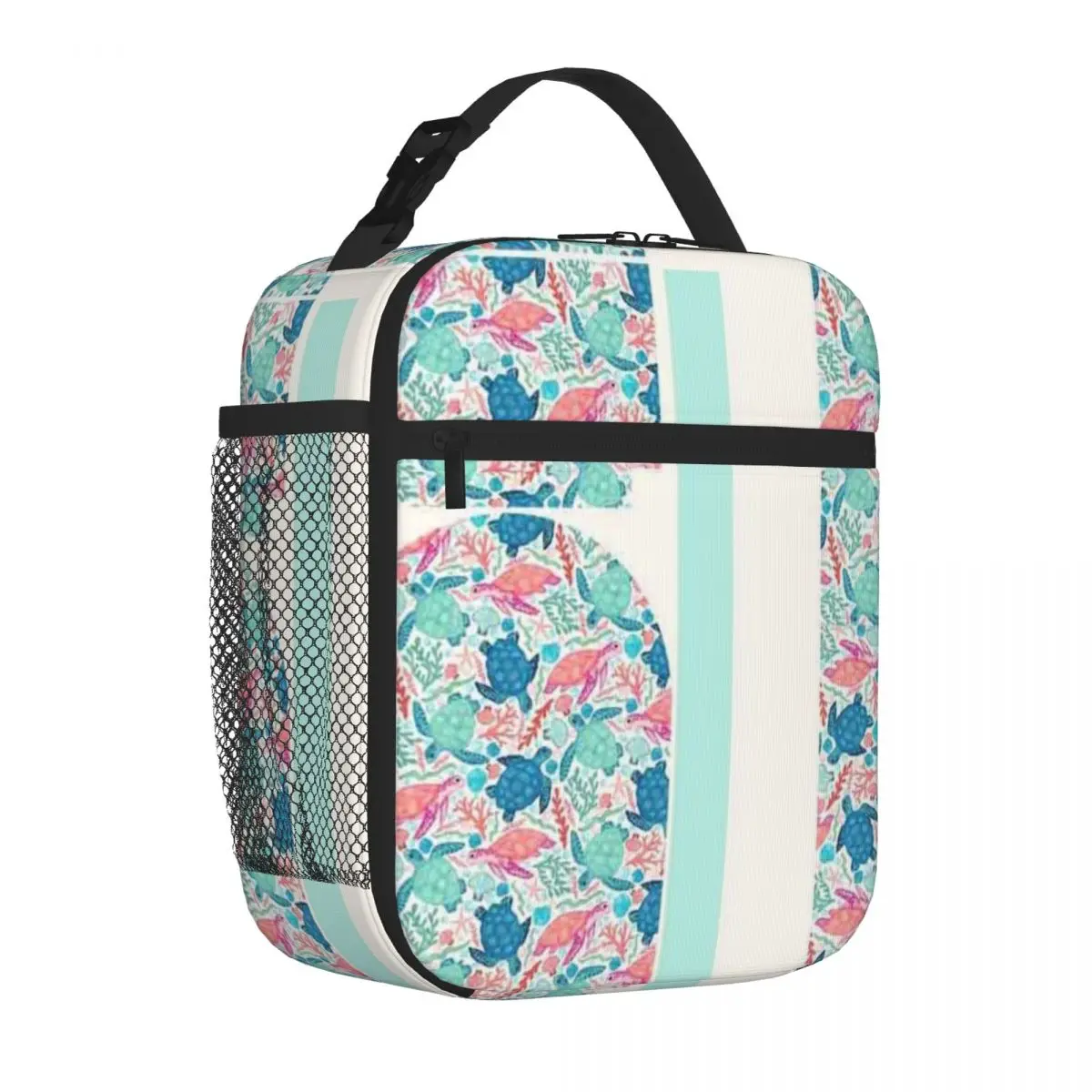 Bestselling Paradise Beach Turtles Multi Pocket Adult Lunch Bag Business Travel Meal Commuter Lunch Bag