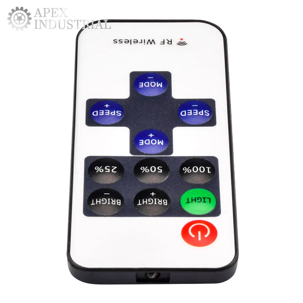 11Keys RF Wireless Led Remote Controller DC5-24V 8 Modes LED Controller RGB Dimmer for LED Light Strip Without Battery
