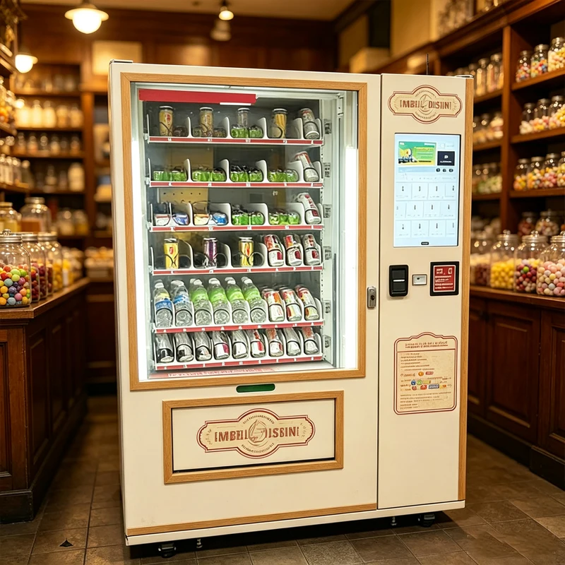 Custom Pattern Smart Drink Snack Vending Machine Touch Screen Self Service Automatic Vending Retail Equipment